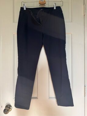 LOFT Classic Navy Straight-Leg Pants